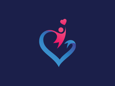 Child Care Logo balloon care charity child child care foundation heart jump kid logo love school