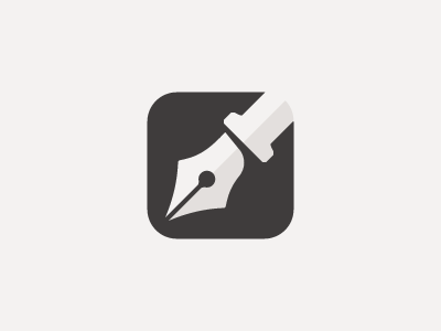 Pen Logo app drawing logo luxury pen word writer