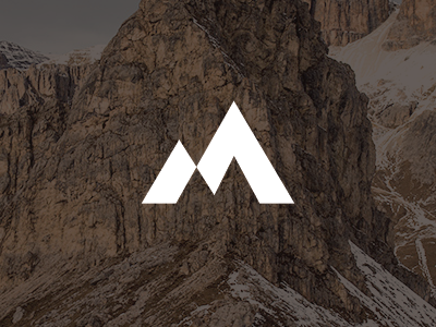 M Logo adventure bold logo m logo mountain simple