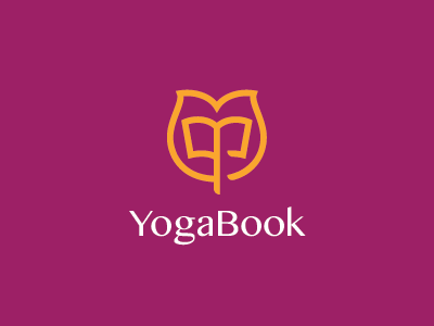 Yoga Book Logo book college green healthy library school tulip university yoga