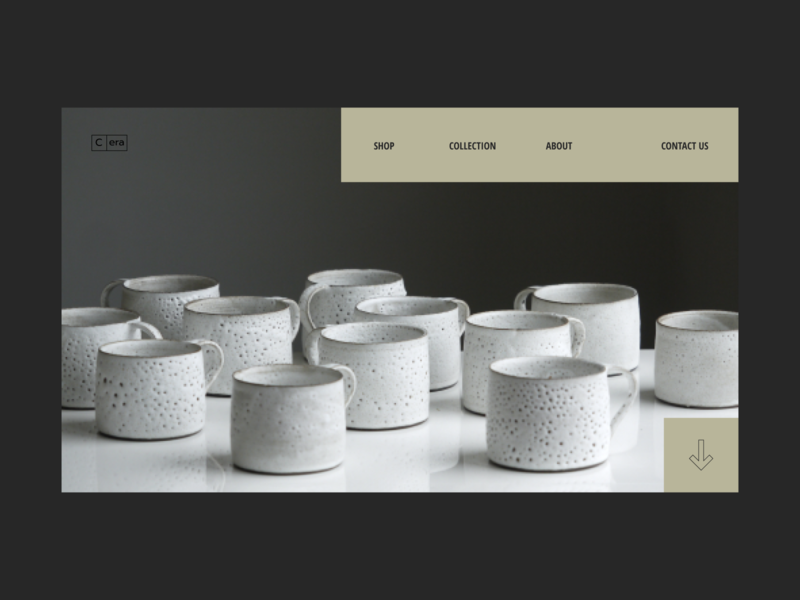 Header ceramics brand branddesign ceramic design ecommerce minimal ui ux ui ux design ux