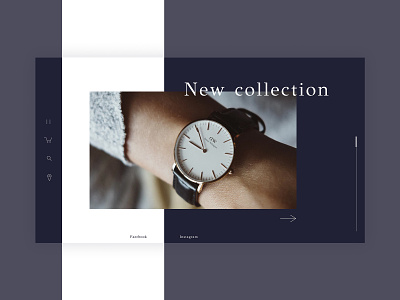 E-commerce Issue dark blue design e comerce e commerce header minimal online shop ui ux design watch