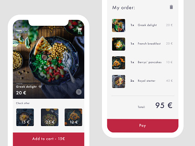 Catering App app application design catering delivery delivery app design ui ui ux