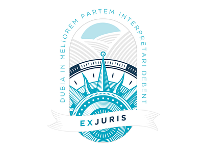 EXJURIS Branding branding design illustration logo typography