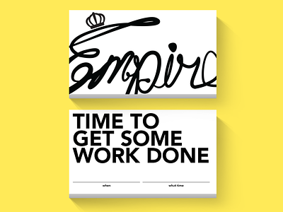 Empire card concept branding design illustration logo typgraphy