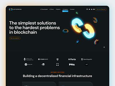 Nethermind.io 3d blender design ethereum illustration nethermind responsive ui web