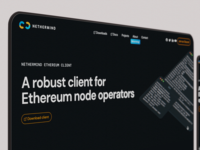 Nethermind.io Case Studies 3d animation branding design desktop ethereum mobile nethermind ui web