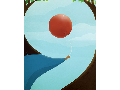 Cloud 9 — 36 Days of Type 36 days of type 9 adobe illustrator balloon clouds girl gradient illustration leaves nine number perspective scene sky sunshine texture tree type typography vector