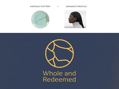 Branding for Survivors of Sexual Assault Org assault branding christian combination health kintsugi line logo ministry navy nonprofit organization profile redeemed round sexual survivor wholesale woman women