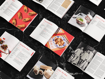 Chinese Cookbook Spreads asian book books chinese cookbook editorial editorial layout food marble mockup restaurant san luis obispo spread