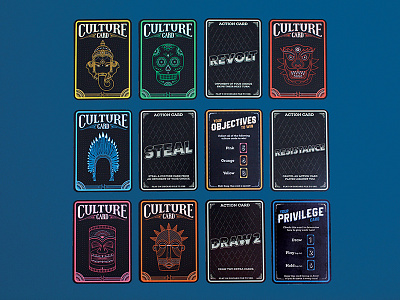 Culture Clash: The Card Game card game cultural appropriation game design illustration typography