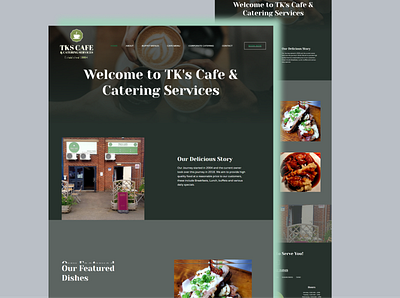 TKS Cafe & Catering Website catering webiste design elementor elementorpro landing page ui uiux ux website development wordpress