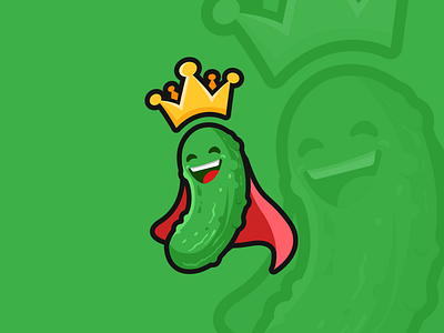 The Funny Pickle brand branding cartoon creative design funny graphic design illustrator logo nft photoshop pickle