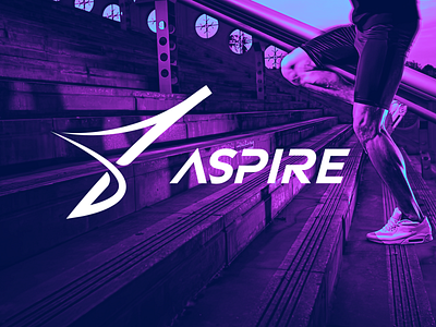 ASPIRE - Logo Design aim higher aspire brand branding design graphic design logo sports vector working out workout