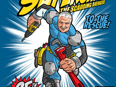 Super Chris avengers cartoon comic cover super hero