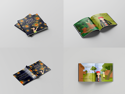 Damar Kurung Storybook graphic design