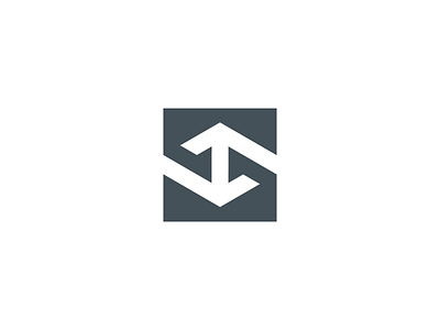 S arows design flat graphic icon illustration lettermark logo mark negative space vector