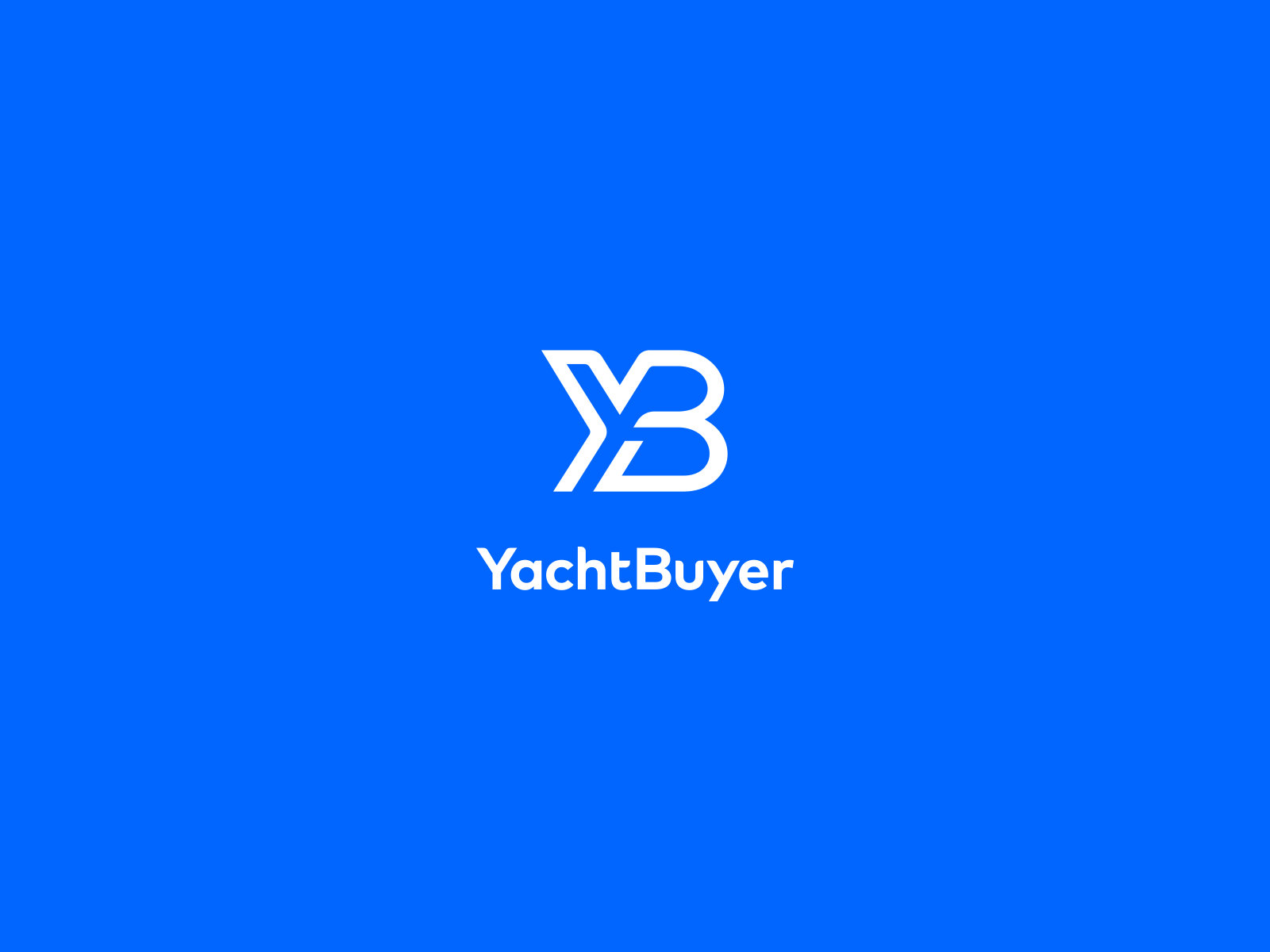 initial letter YB logotype company name colored blue and grey swoosh  design. vector logo for business and company identity.:: tasmeemME.com