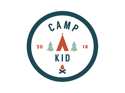 Camp Kid Logo branding kids logo