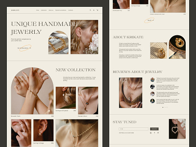 Site of unique jewelry branding design graphic design site ui ux web design web site