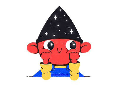 Magician character character design cute gnome illustration magician