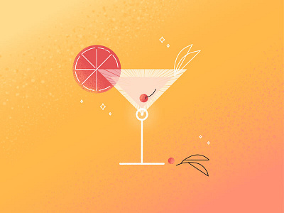 Summer Vibes animation cocktail illustration motion design motion graphics summer vibe
