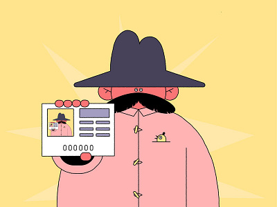 Moustache Man Recursion character character design design illustration recursion