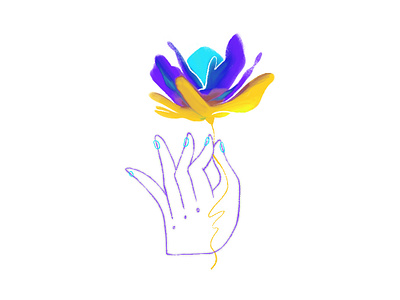 Flower art character character design design digital doodle flower hand illustration sketch