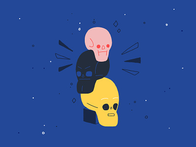 Spoooooky art character character design design digital helloween icon icon design illustration skull skulls spooky
