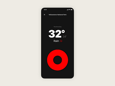 Weather app — Detailed forecast view