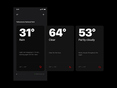 Weather app ios app design weather weather app