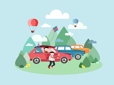 Car Parking Illustration By Kenvi Liang On Dribbble