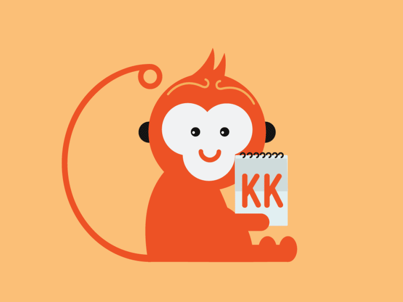 Kk Animation kk mandarin monkey motion motion graphic