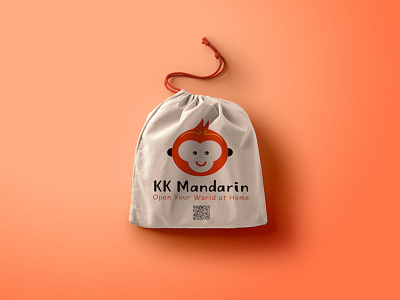 Kk Mandarin Branding bag bag logo monkey