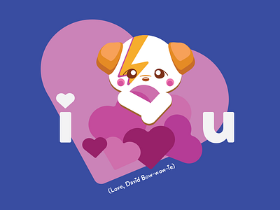 Happy Valentines Day dog illustrator valentine valentines day