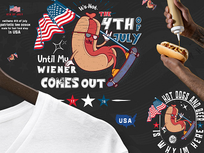 patriotic 4th of july | T-shirt design for client