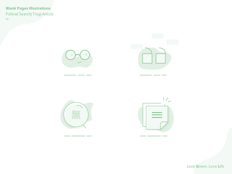 Green- Blank Pages ② by JuneWong on Dribbble