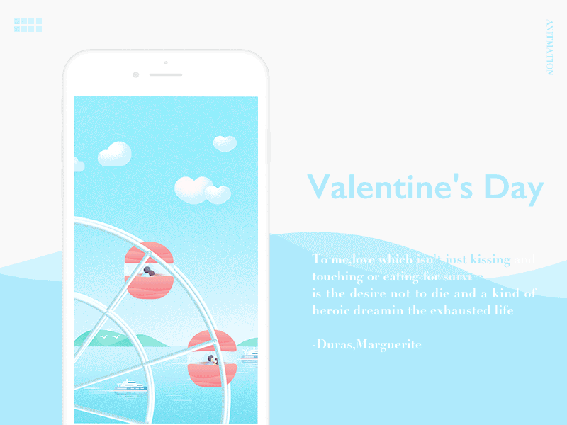 Happy Valentine's Day :D animation duras ferriswheel festival happniess heart lover night valentinesday