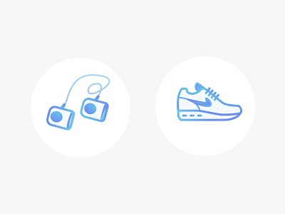 Fitness “partner” blue design fit fitness fresh icon ui