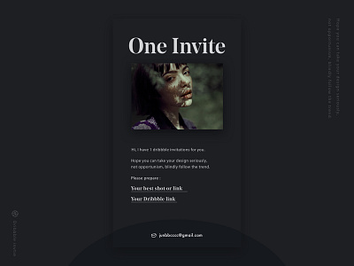 Dribbble invite 🏀 dark dribbble font invite noedisplay typography ui