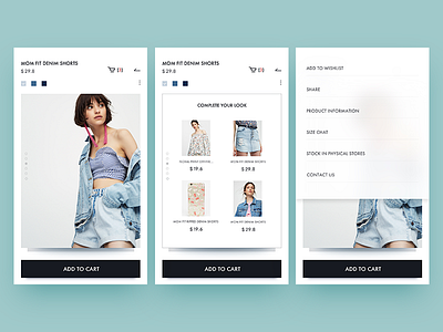 pull&bear  redesign / product information