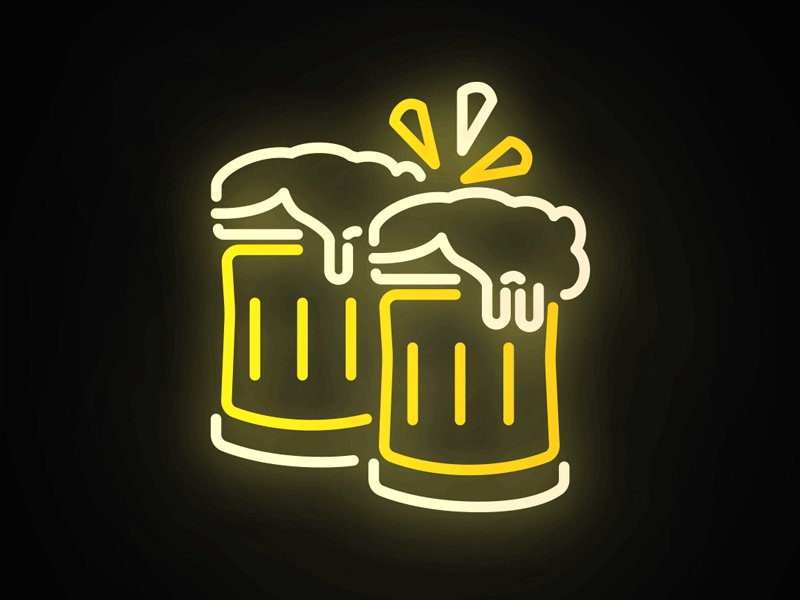 Cheers emoji neon sign beer beer clicking beer emoji cheers neon lights neon sign