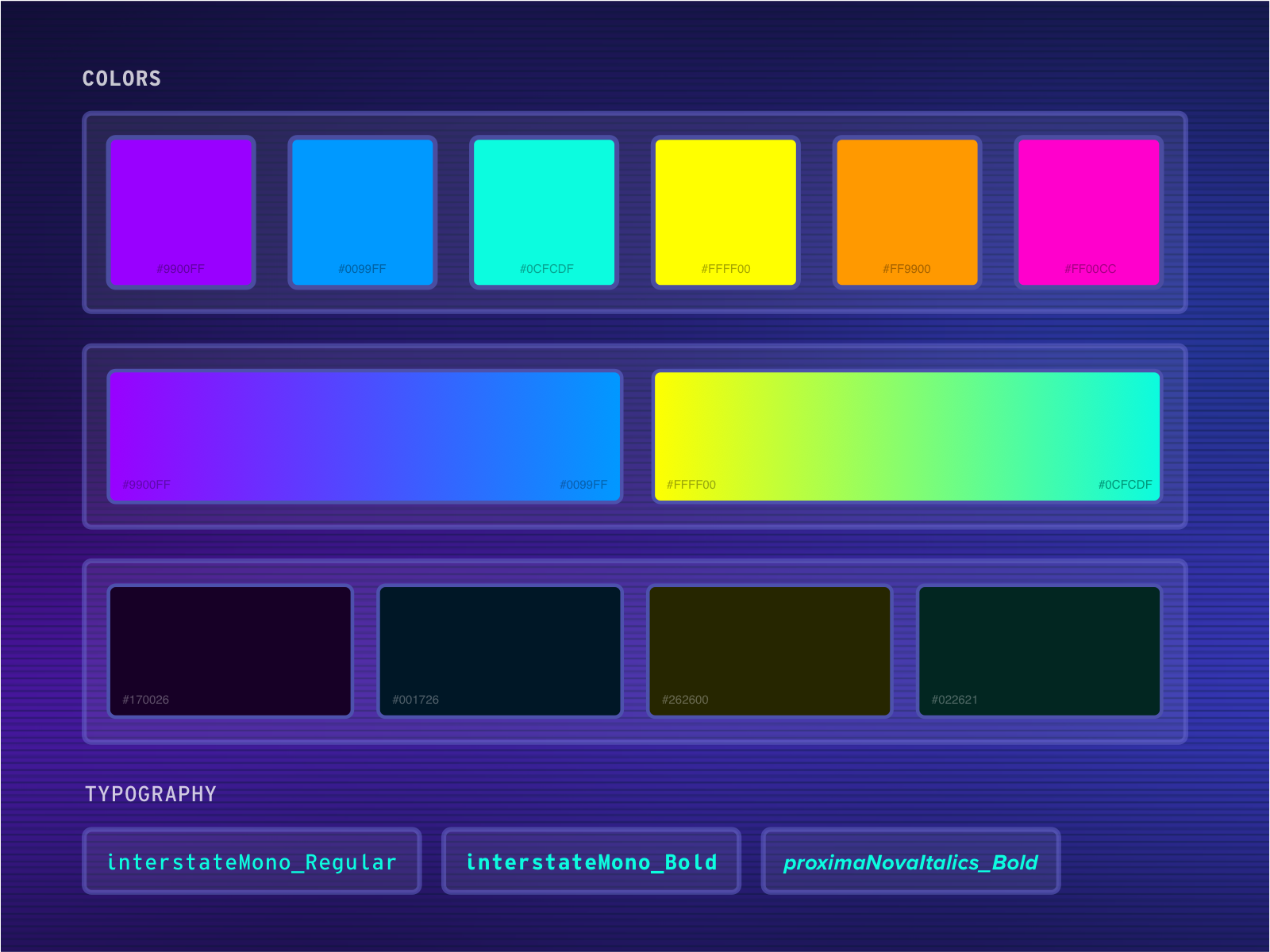 Swipe Night Color Palette by Stephanie Liang for Tinder on Dribbble