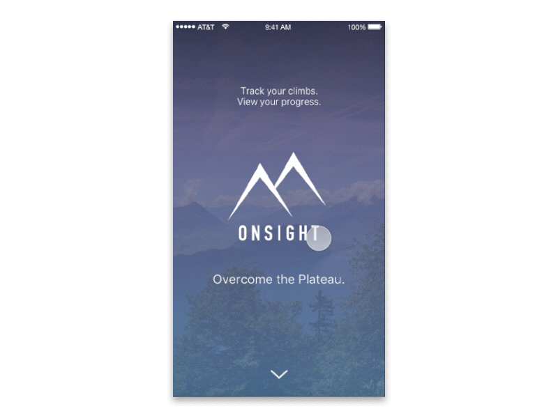 Onsight Rock Climbing App Onboarding