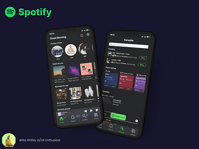 Spotify Karaoke Concept karaoke spotify uiuxdesigner uiuxenthusiast ux