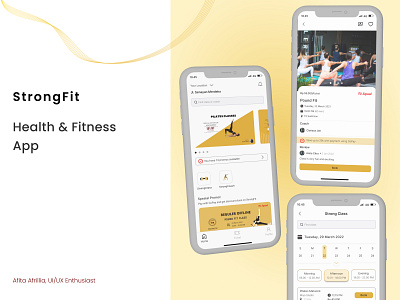 StrongFit - Health & Fitness App design sportapp uidesign uiexploration uiux uiuxdesigner uiuxenthusiast