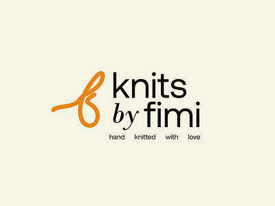 Knits by fimi brand logo design