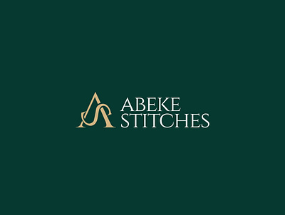 Logo design Abeke Stitches app branding design graphic design illustration logo typography ui ux vector