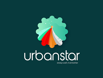 Urbanstar logo design app branding design graphic design illustration logo typography ui ux vector