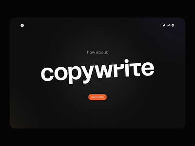 Copywriter Landing